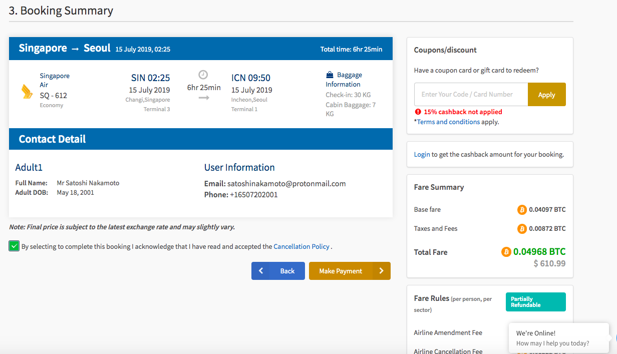Crypto Travel Platform Accepting Bitcoin, Ethereum, Litecoin, Verge, XLAB and Binance For Hotels & Flights Booking